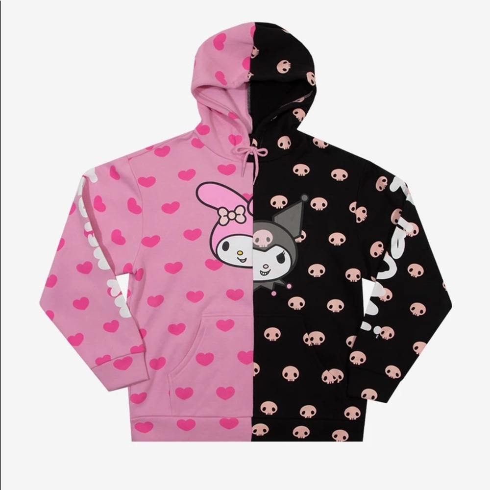 SANRIO MY MELODY & KUROMI SPLIT HOODIE
